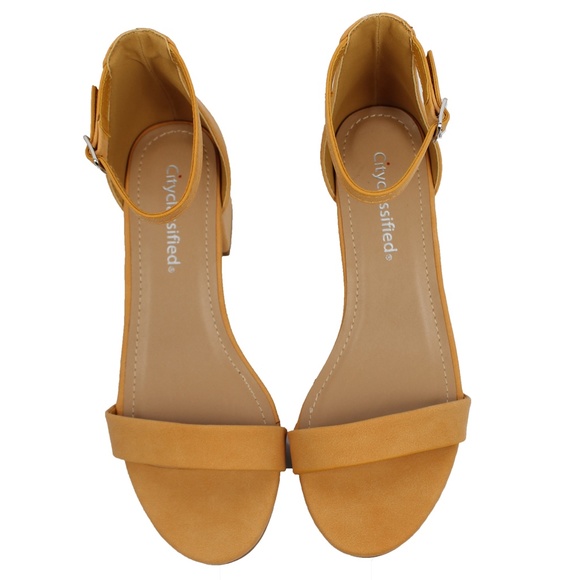 Size 7.5 and 8 Mango Open Toe Ankle Strap mid block - Picture 4 of 6